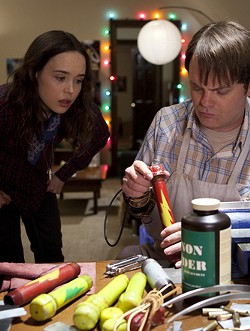 Ellen Page and Rainn Wilson mix it up in Super.