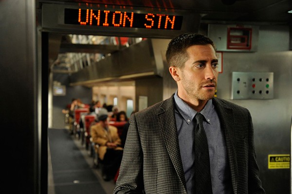 Man on an exploding train: Gyllenhaal in Source Code.
