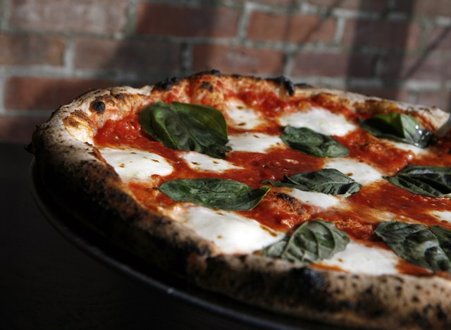 Margherita pizza from Fresco Wood Oven Pizzeria in Rochester Hills. - MT PHOTO: ROB WIDDIS