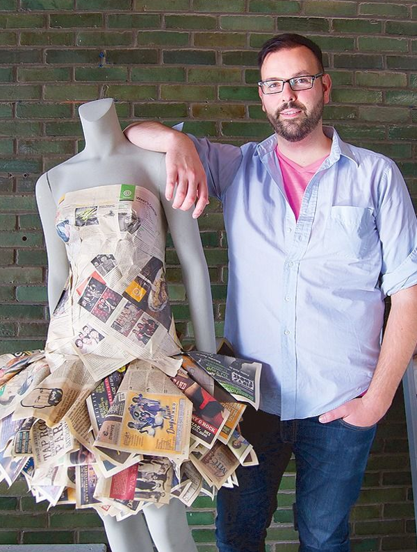 wrapping paper dress