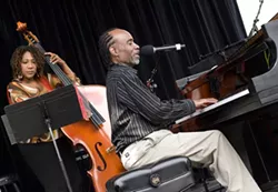 O'Neal with bassist Marion Hayden, who praises him as a walking history of the music. The music was handed to him personally by greats like Ray Brown, Milt Jackson and Art Blakey. - ARA HOWRANI