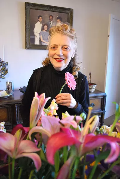 Patricia Duff inside her home flower shop. - PHOTO: DETROITBLOGGER JOHN
