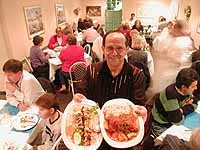 Steve's Back Room: Proprietor / chef Steve Kalil serves chicken kabob and lamb shank - METRO TIMES PHOTO / LARRY KAPLAN