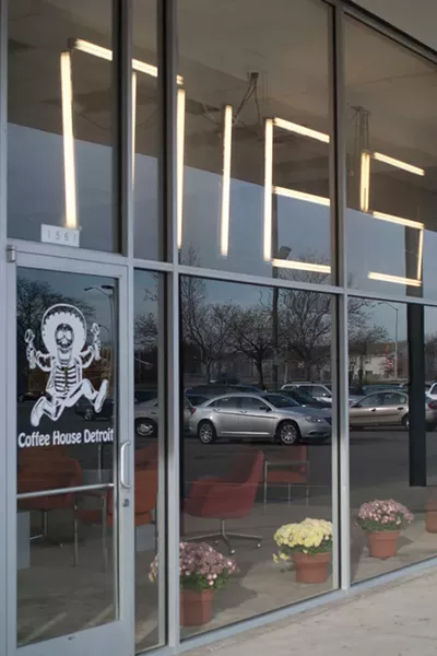 The neon marks the pop-up spot.