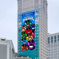 A new mural will cover the whales on Detroit's Broderick Tower &mdash; for now