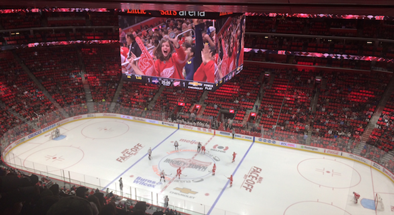 You can buy seats from Joe Louis Arena