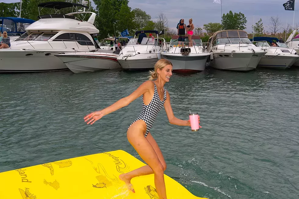 Girl Peeing On Boat