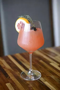 The Morning Star, a breakfast sangria at Green Space Cafe. - JERILYN JORDAN
