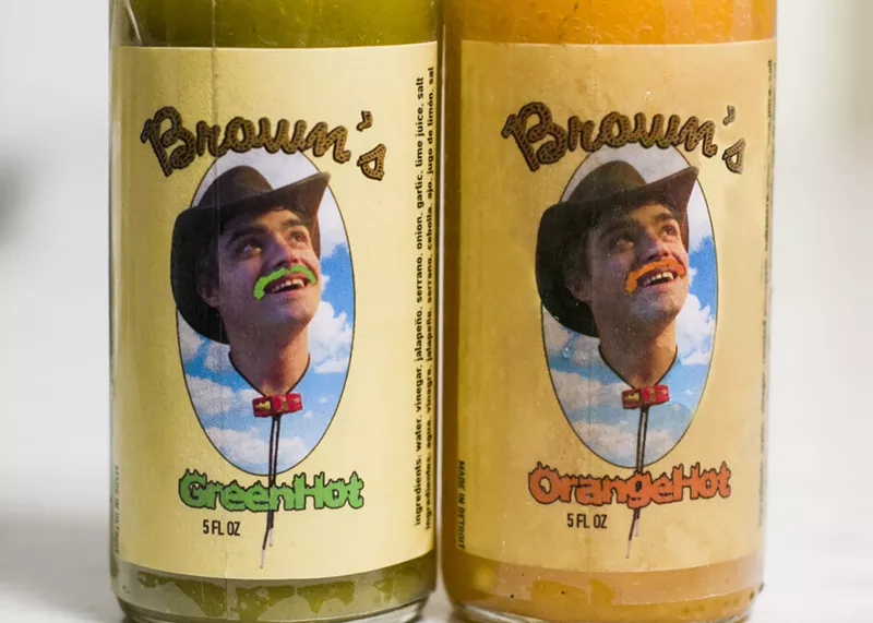 Brown's Green Hot and Orange Hot. - TOM PERKINS