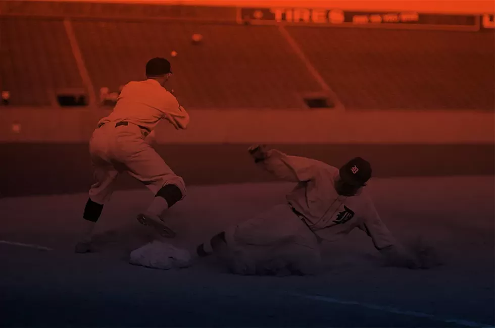 Cobb slides into third base for a triple against the Washington Senators at Griffith Stadium, Aug. 16, 1924. - LIBRARY OF CONGRESS, PUBLIC DOMAIN