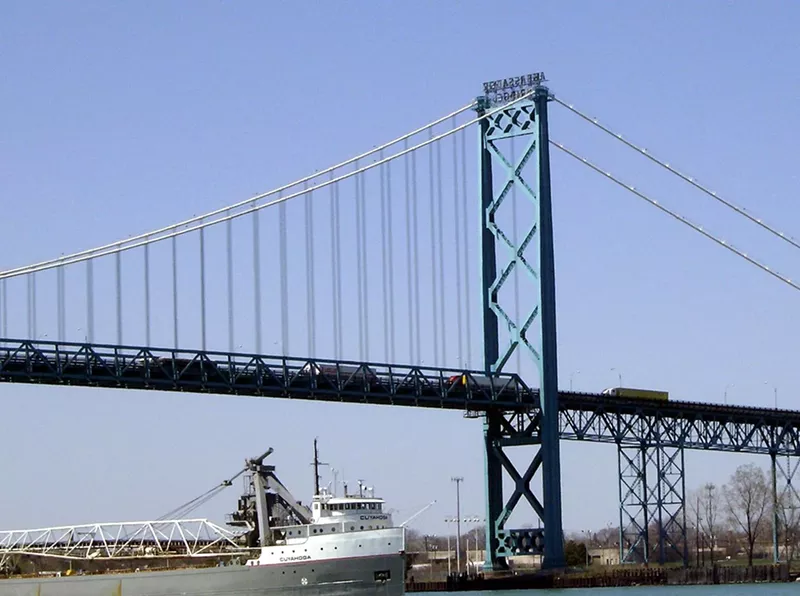 Ambassador Bridge. - VIA WIKIMEDIA COMMONS