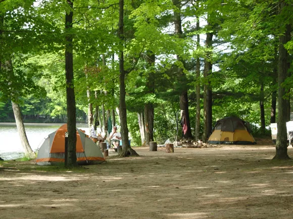 A CAMPSITE LOCATED ON THE HURON-MANISTEE NATIONAL FOREST | PHOTO: UNITED STATES DEPARTMENT OF AGRICULTURE FOREST SERVICE