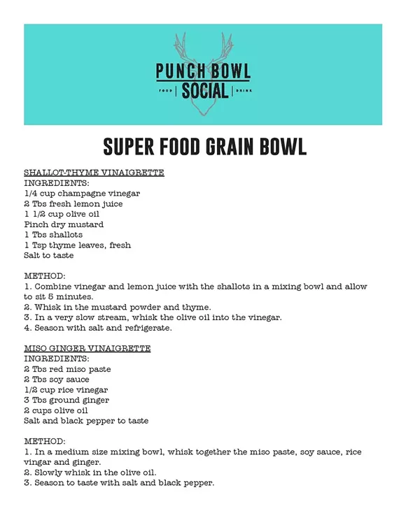 Punch Bowl Social rolls out new modern Southern menu (with recipe