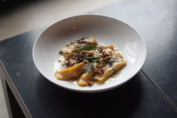 Pumpkin agnolotti from Selden Standard. - PHOTO BY RYAN PATRICK HOOPER.