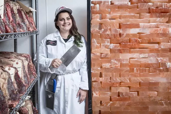 Larissa Pope is one of several chefs in Detroit who knows how to transform a carcass into cuisine. - PHOTO BY JACOB LEWKOW.