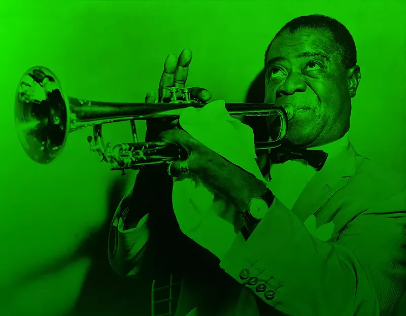 Louis Armstrong was fond of the leaf. - LIBRARY OF CONGRESS