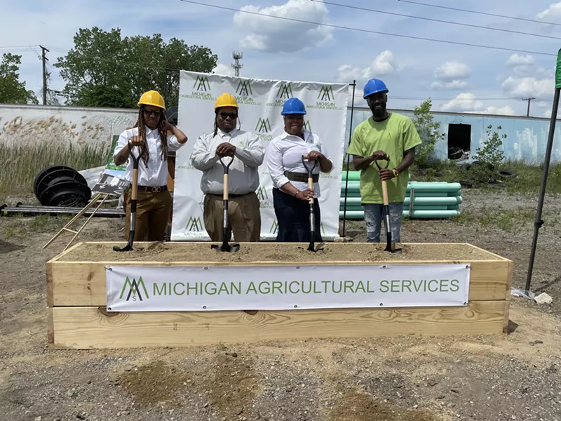 The Michigan Agricultural Services, LLC (MAS) broke ground on Friday. - COURTESY PHOTO