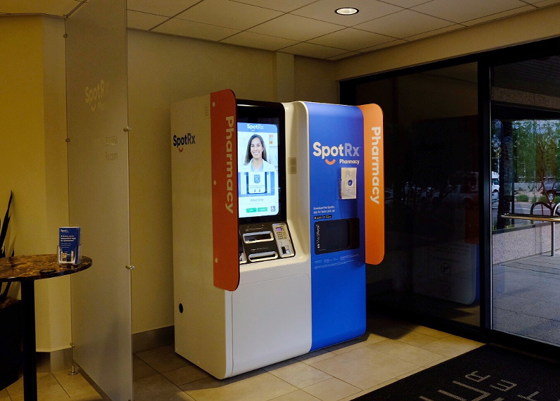 Retail pharmacy company SpotRx has opened several self-serve kiosks and one hub pharmacy location. - COURTESY OF SPOTRX