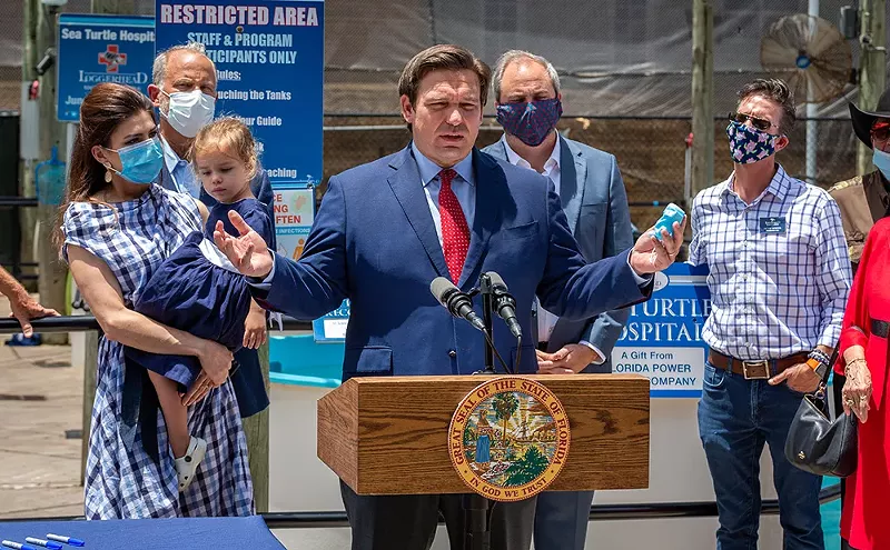 When circumstances change, good leaders adapt. Not Florida Governor Ron DeSantis. - YES MARKET MEDIA / SHUTTERSTOCK.COM