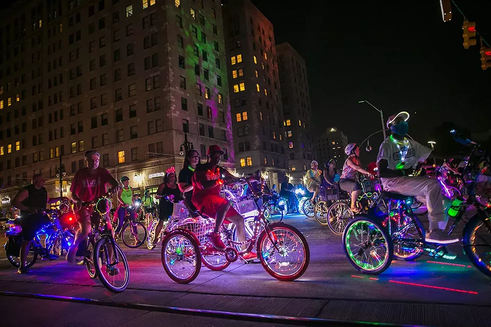 After a hiatus, Detroit’s Dlectricity festival and Light Bike Parade is rolling back into town. - COURTESY PHOTO