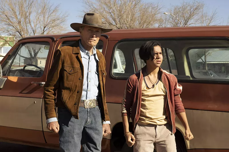 Clint Eastwood and Eduardo Minett in Cry Macho.