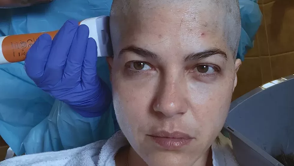 Selma Blair and director Rachel Fleit bonded over losing their hair. -