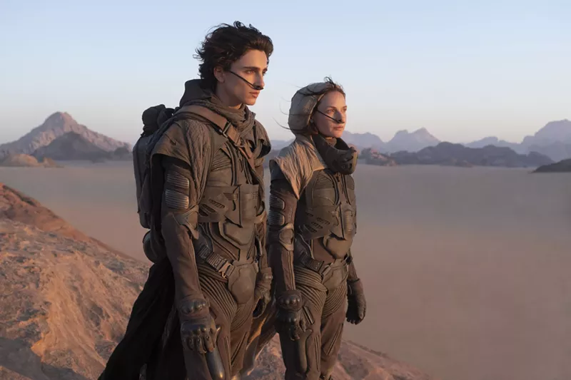 Timothée Chalamet and Rebecca Ferguson in Denis Villeneuve’s remake of Dune. - CHIA BELLA JAMES