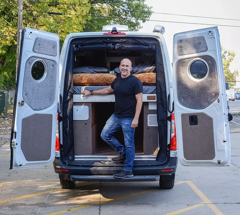 Ramblin' van: Drifter Vans owner Paul Domish. - KELLEY O’NEILL