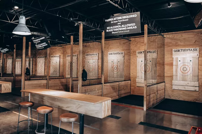 Detroit Axe has locations in Ferndale and Clinton Township and now, finally, in Detroit proper. - COURTESY OF DETROIT AXE