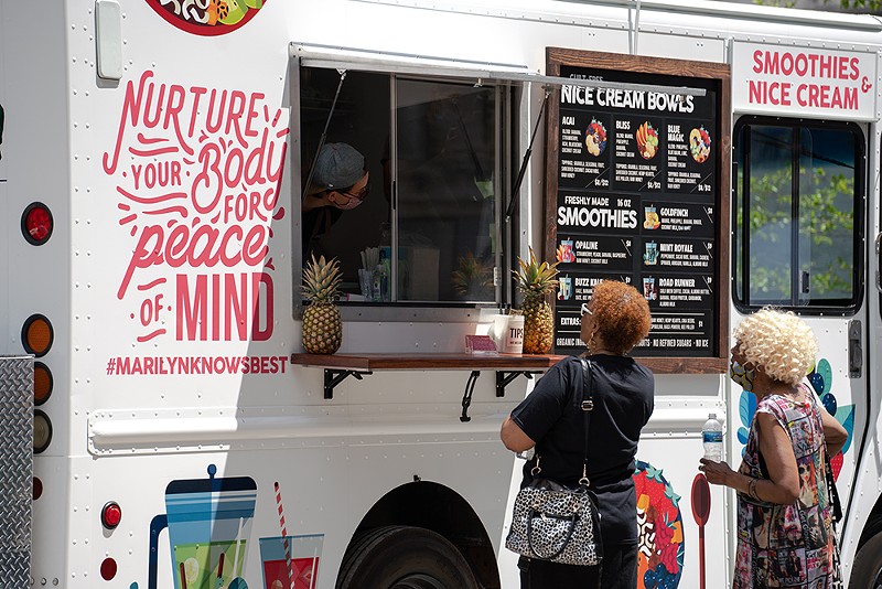 Typicaly found downtown, food trucks are allowed to expand to Detroit's neighborhoods. - DOWNTOWN DETROIT PARTNERSHIP