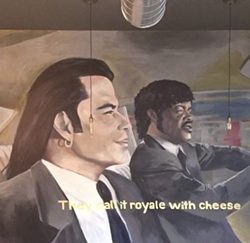 A mural inside Royale With Cheese. - ROYALE WITH CHEESE INSTAGRAM