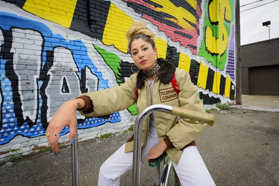 Jessica Hernandez in Detroit. - DOUG COOMBE