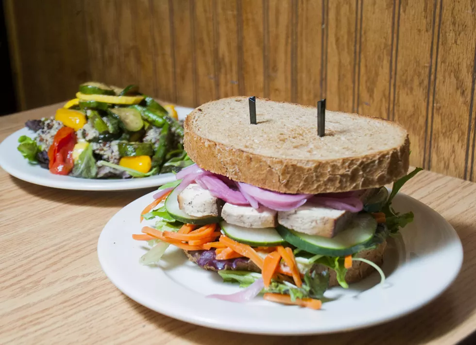 The Killer Tofu and Summer Quinoa Salad at Boboville Brunch at Kelly's in Hamtramck. - PHOTO BY TOM PERKINS