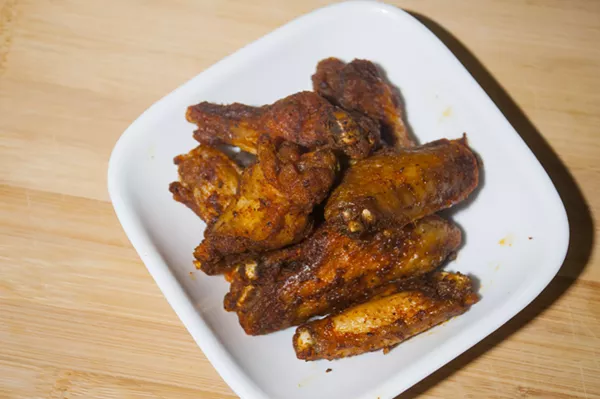 City Wings' medium Buffalo wings. - TOM PERKINS