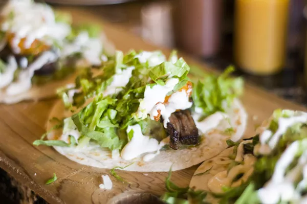 Surf and Turf Taco - TOM PERKINS