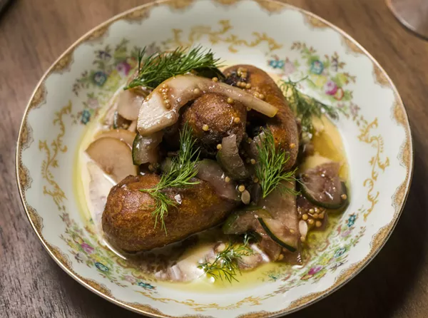 Corn dog rillette. - TOM PERKINS