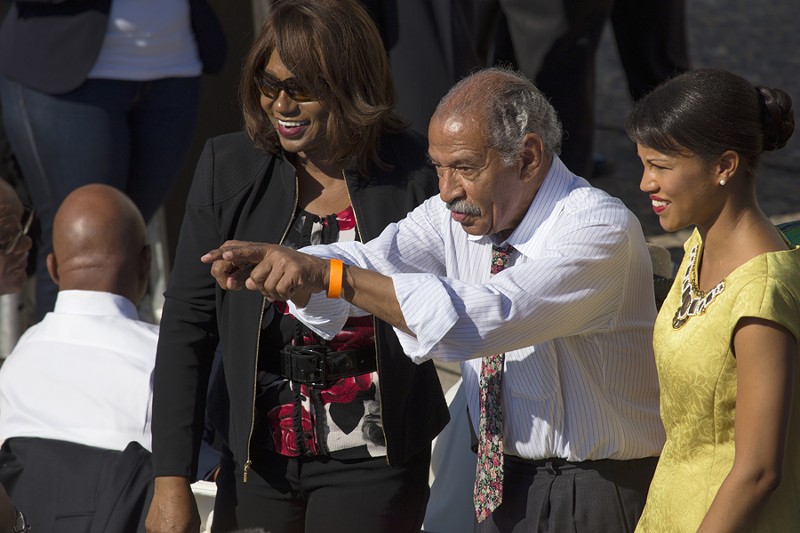 Michigan Congressman John Conyers at the 50th Anniversary of the march on Washington and Martin Luther King's I Have A Dream Speech, August 24, 2013, Lincoln Memorial, Washington, D.C. - COURTESY PHOTO
