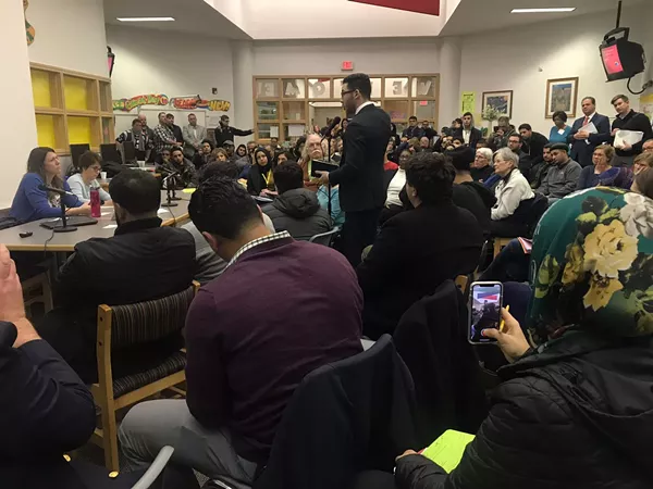 State Rep. Abdullah Hammoud provides public comment to the MDEQ. - MALAK SILMI