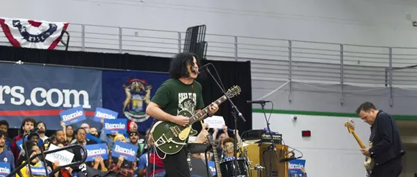 Jack White explains why Bernie Sanders gets his rare political endorsement at Detroit rally