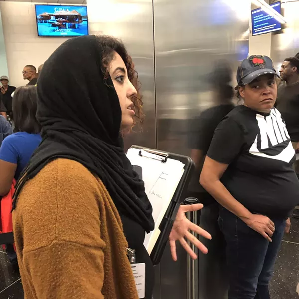 Rasha Almulaiki in Detroit’s 36th District Court House. - SAMUEL COREY