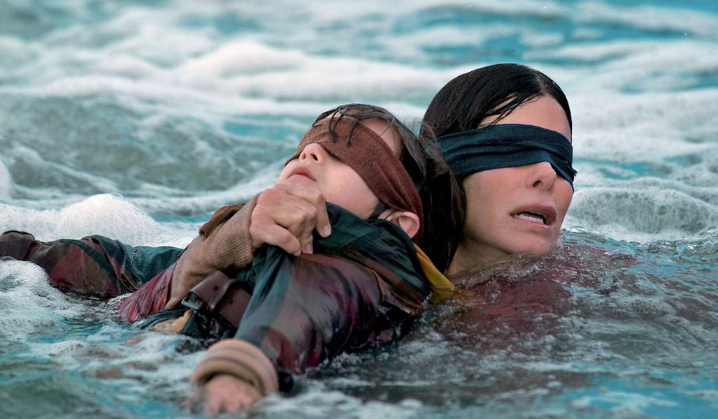 Sandra Bullock in Netflix’s Bird Box, based on Josh Malerman’s novel. - NETFLIX