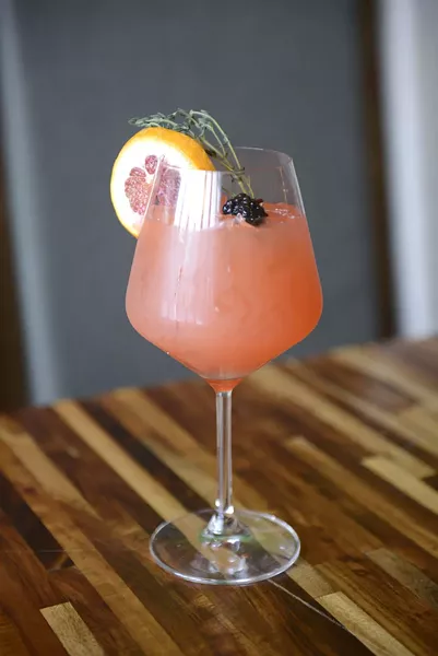 The Morning Star, a breakfast sangria at Green Space Cafe. - JERILYN JORDAN