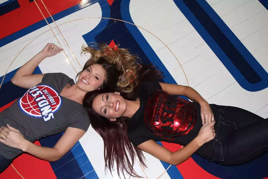 Allison Ochmanek and Lauren Bacall, the Detroit Sports Girls. - COURTESY OF FOX SPORTS DETROIT