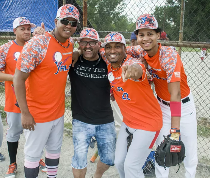 Sunday at the ball diamonds in Southwest Detroit. - TOM PERKINS