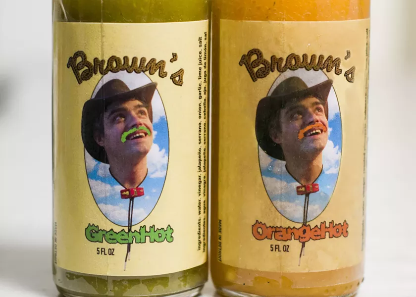 Brown's Green Hot and Orange Hot. - TOM PERKINS