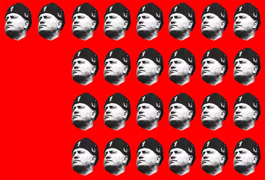 According to Georgetown University’s John McNeill, Trump accumulated 26 out of 44 possible “Benitos” for his fascist tendencies — before even taking office. - PUBLIC DOMAIN