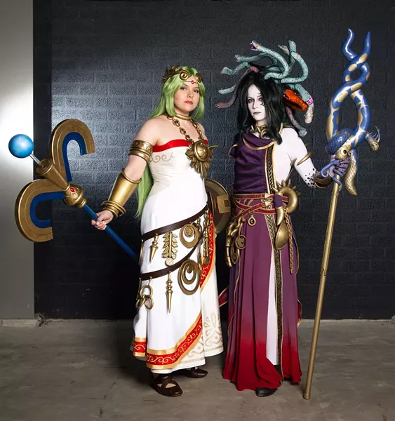 Youmacon, TCF Center and Renaissance Center, Thursday, Oct. 31 through Sunday, Nov. 3. (Pictured: Award-winning cosplay team Sparkle Motion’s Sumikins and Rynn Cosplay dressed as Palutena and Medusa from Kid Icarus Uprising.) - KRISTOF NACHTERGAELE