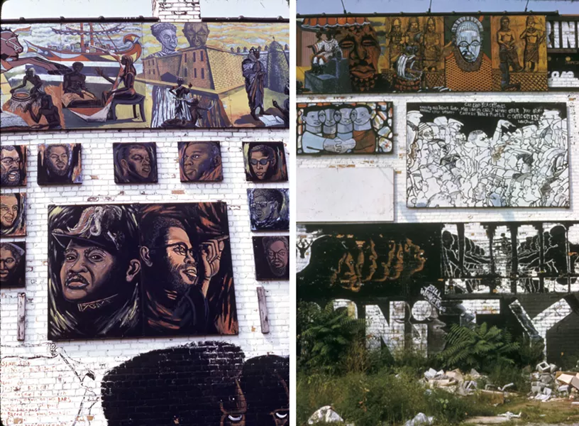 Wall of Dignity details. - JOHN PITMAN WEBER