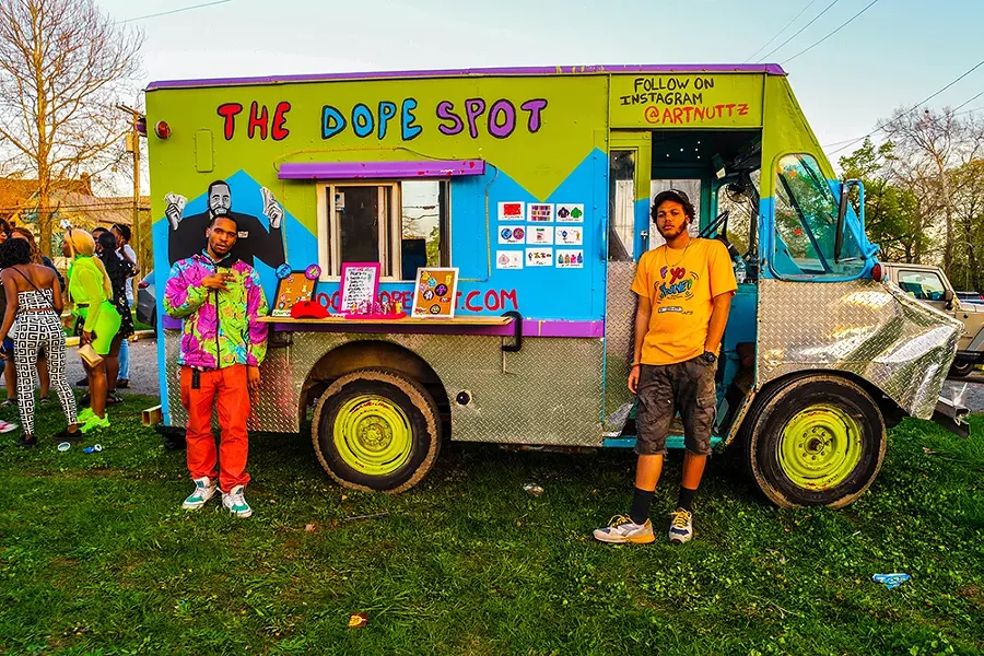 Thomas “Nutty” Ingram III brings new meaning to “street art.” - COURTESY OF SHOOT DOPE SPOT
