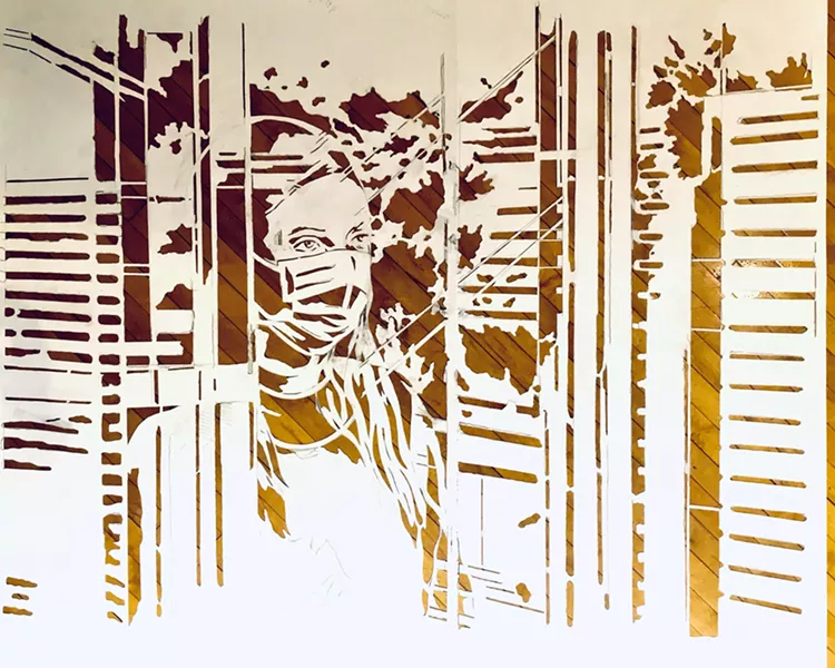 "Mask,” by Nicole Macdonald. - COURTESY OF THE ARTIST